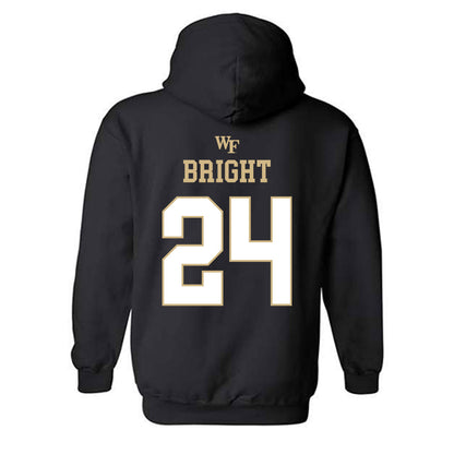 Wake Forest - NCAA Football : Micah Bright - Sports Shersey Hooded Sweatshirt-1