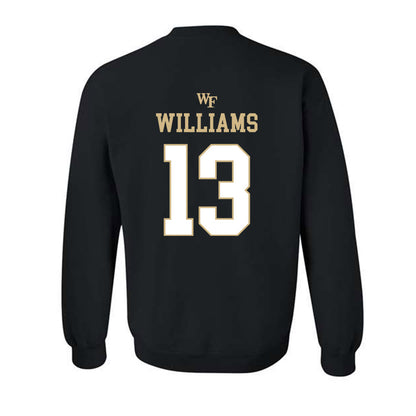 Wake Forest - NCAA Football : Ashaad Williams - Sports Shersey Crewneck Sweatshirt-1
