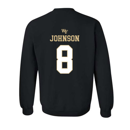 Wake Forest - NCAA Football : Braylon Johnson - Sports Shersey Crewneck Sweatshirt-1