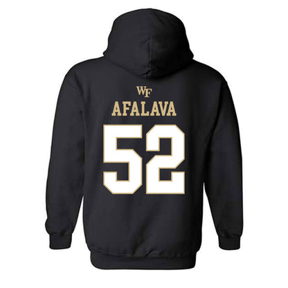 Wake Forest - NCAA Football : Dallas Afalava - Sports Shersey Hooded Sweatshirt-1