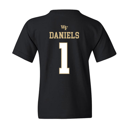 Wake Forest - NCAA Football : Kahnen Daniels - Sports Shersey Youth T-Shirt-1