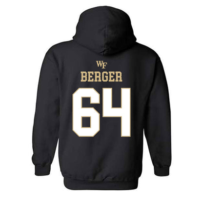Wake Forest - NCAA Football : Ryan Berger - Sports Shersey Hooded Sweatshirt-1