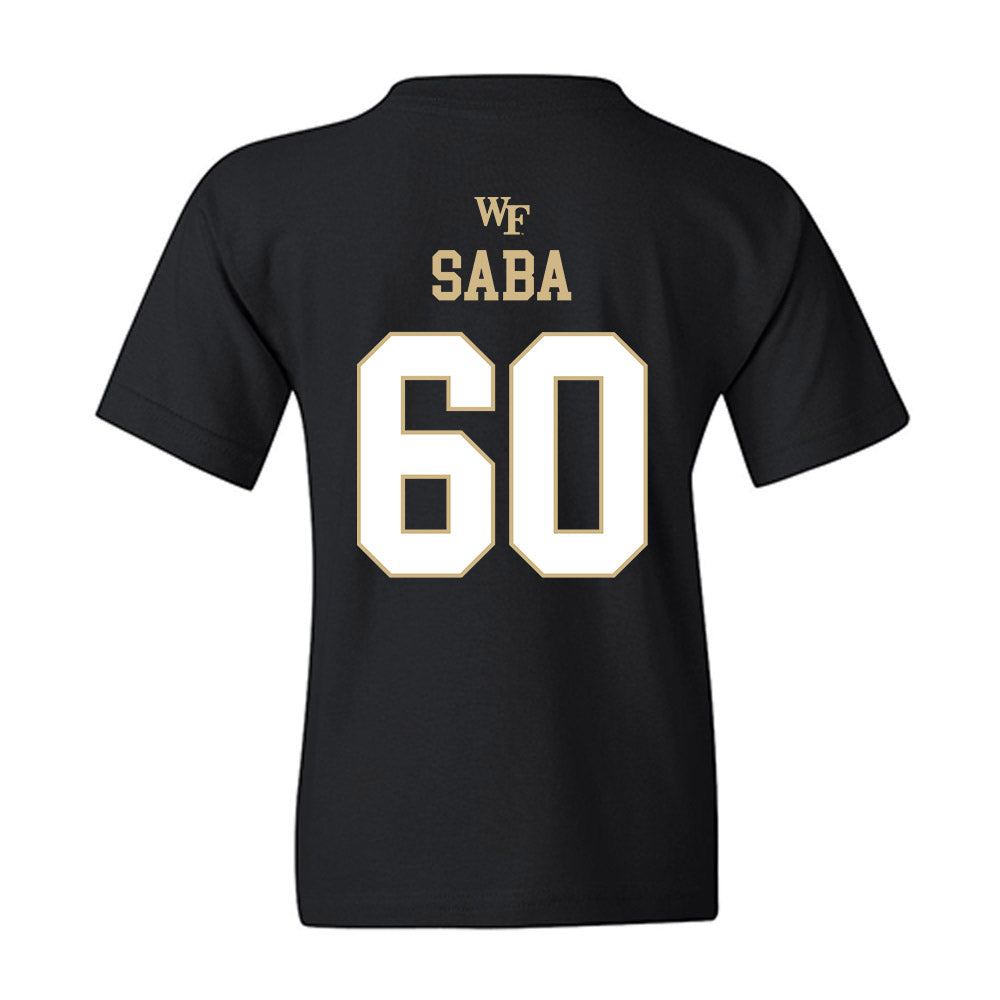 Wake Forest - NCAA Football : Will Saba - Sports Shersey Youth T-Shirt-1