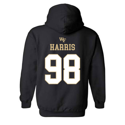 Wake Forest - NCAA Football : Christian Harris - Sports Shersey Hooded Sweatshirt-1