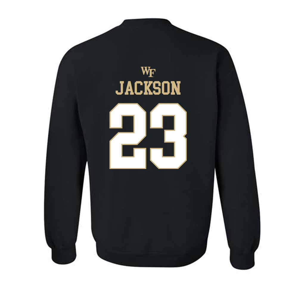 Wake Forest - NCAA Football : Zeek Jackson - Sports Shersey Crewneck Sweatshirt-1