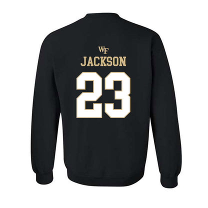 Wake Forest - NCAA Football : Zeek Jackson - Sports Shersey Crewneck Sweatshirt-1