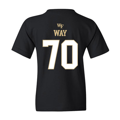 Wake Forest - NCAA Football : Will Way - Sports Shersey Youth T-Shirt-1