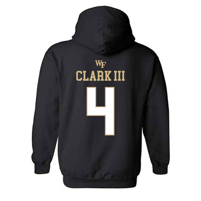 Wake Forest - NCAA Football : Ty Clark III - Sports Shersey Hooded Sweatshirt-1