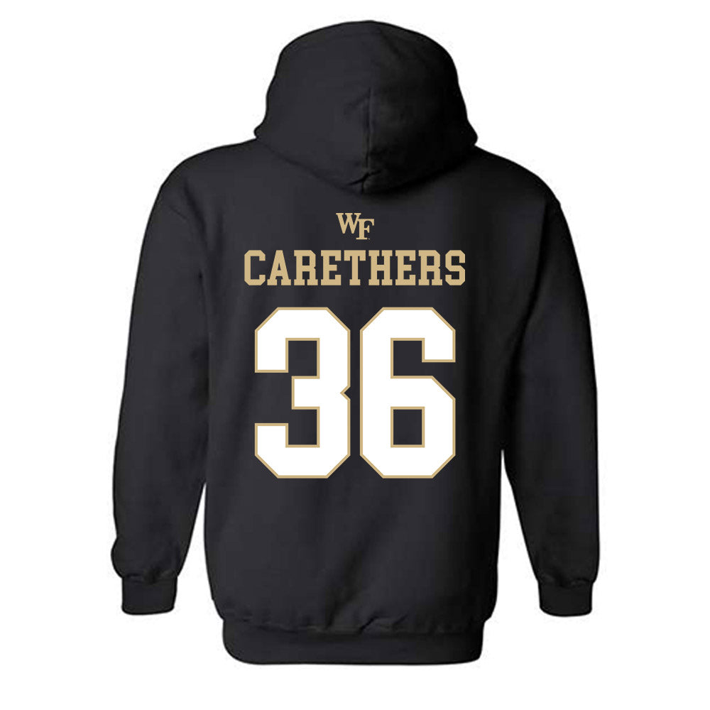 Wake Forest - NCAA Football : Seth Carethers - Sports Shersey Hooded Sweatshirt-1
