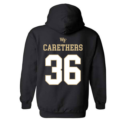 Wake Forest - NCAA Football : Seth Carethers - Sports Shersey Hooded Sweatshirt-1