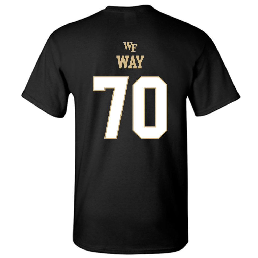Wake Forest - NCAA Football : Will Way - Sports Shersey T-Shirt-1