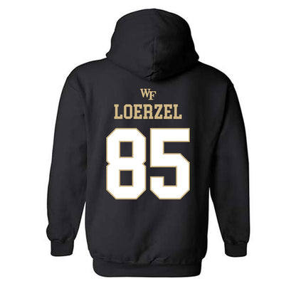 Wake Forest - NCAA Football : Will Loerzel - Sports Shersey Hooded Sweatshirt-1