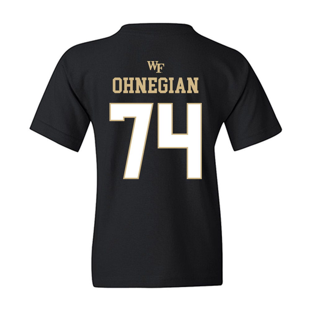 Wake Forest - NCAA Football : John Ohnegian - Sports Shersey Youth T-Shirt-1