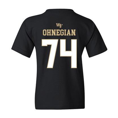 Wake Forest - NCAA Football : John Ohnegian - Sports Shersey Youth T-Shirt-1
