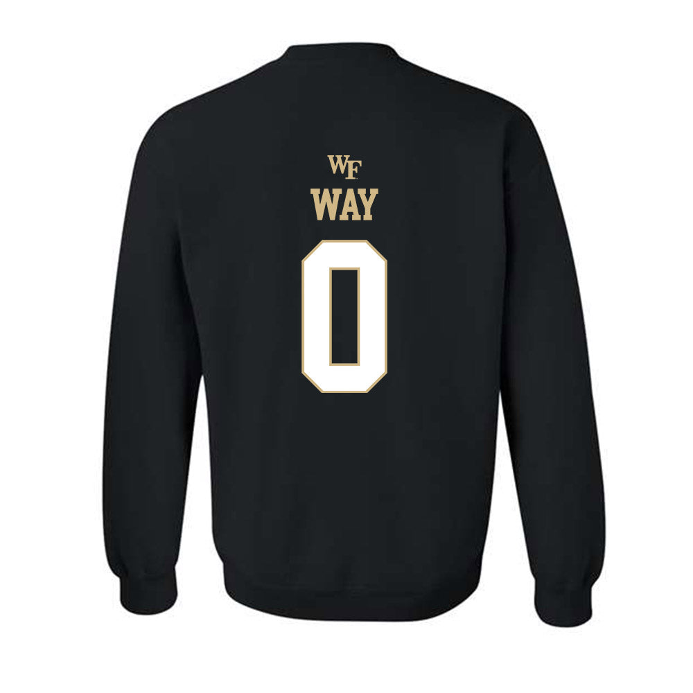 Wake Forest - NCAA Football : Will Way - Sports Shersey Crewneck Sweatshirt-1