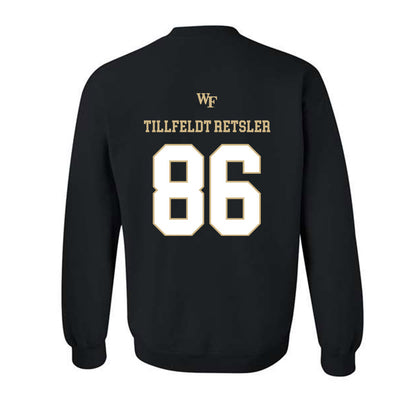 Wake Forest - NCAA Football : Maximilian Tillfeldt Retsler - Sports Shersey Crewneck Sweatshirt-1
