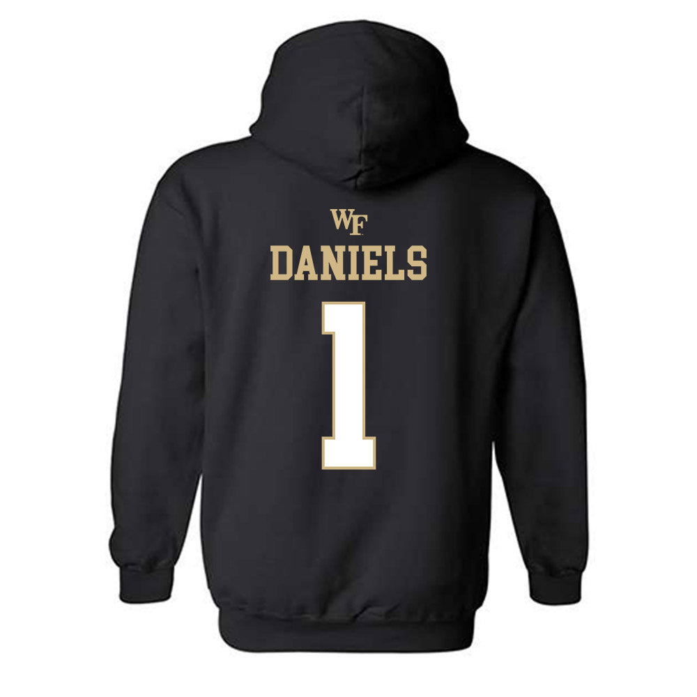 Wake Forest - NCAA Football : Kahnen Daniels - Sports Shersey Hooded Sweatshirt-1