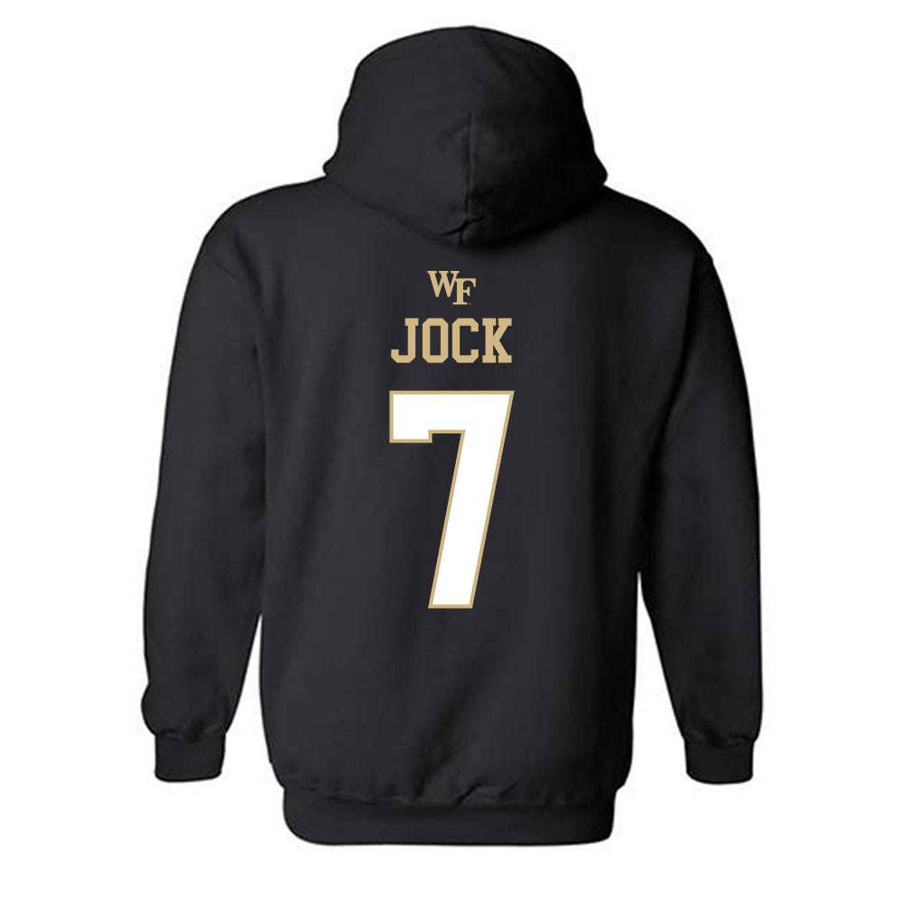 Wake Forest - NCAA Football : Buom Jock - Sports Shersey Hooded Sweatshirt-1