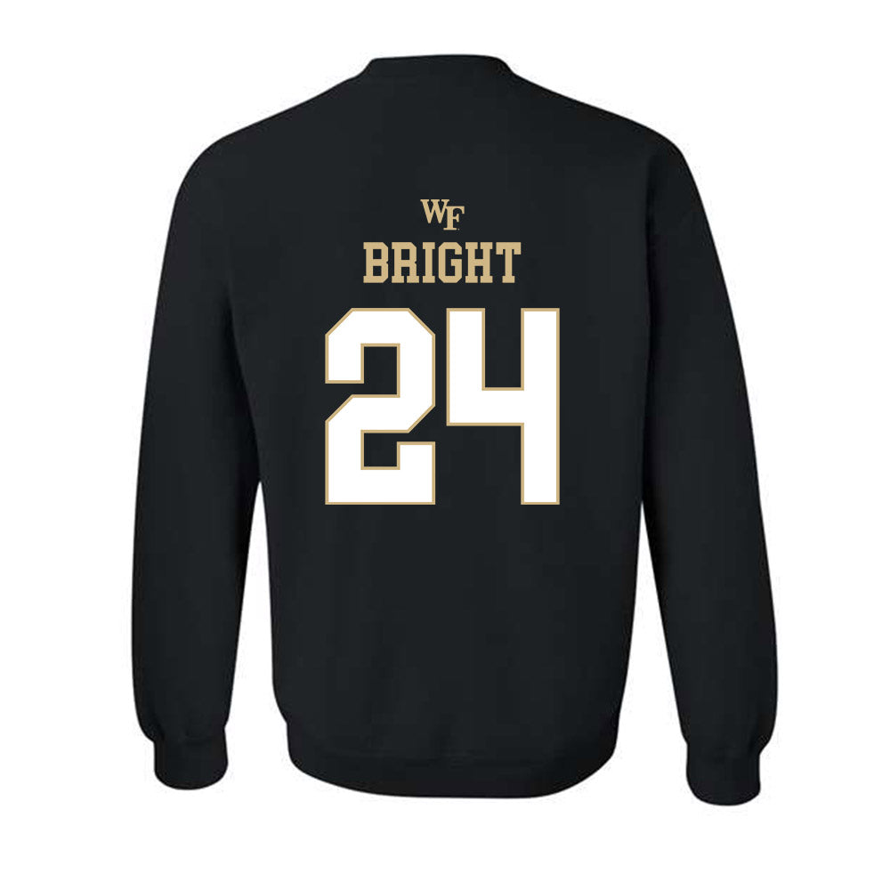 Wake Forest - NCAA Football : Micah Bright - Sports Shersey Crewneck Sweatshirt-1