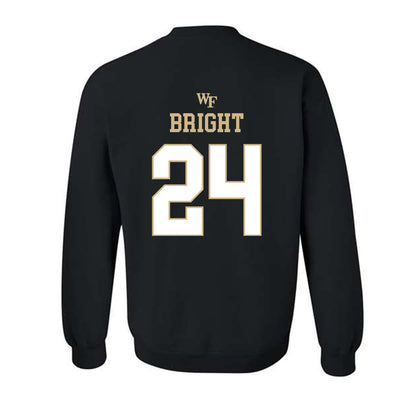 Wake Forest - NCAA Football : Micah Bright - Sports Shersey Crewneck Sweatshirt-1