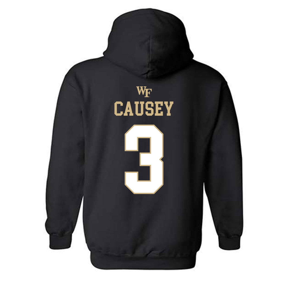 Wake Forest - NCAA Football : Bernard Causey - Sports Shersey Hooded Sweatshirt-1