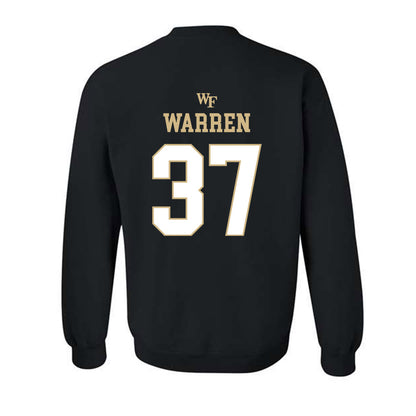 Wake Forest - NCAA Football : Larry Warren - Sports Shersey Crewneck Sweatshirt-1