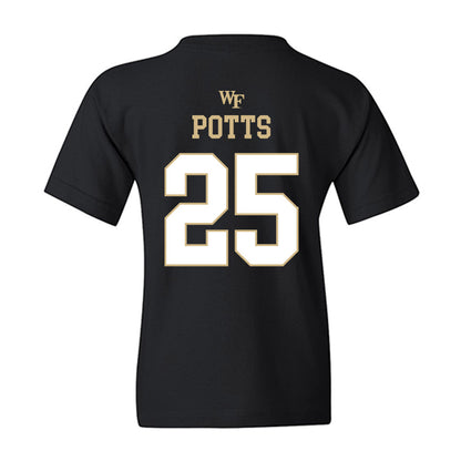 Wake Forest - NCAA Football : Eli Potts - Sports Shersey Youth T-Shirt-1