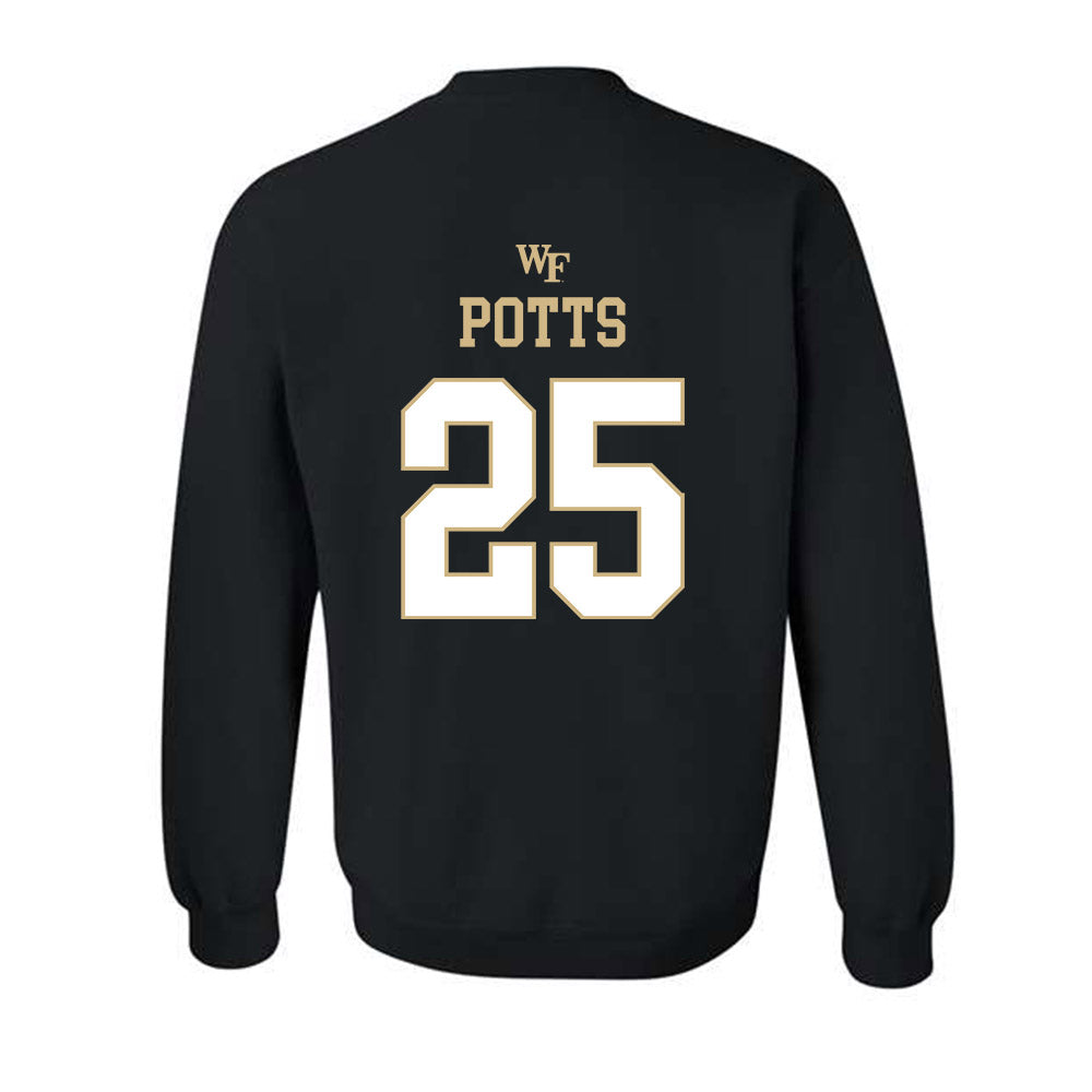 Wake Forest - NCAA Football : Eli Potts - Sports Shersey Crewneck Sweatshirt-1