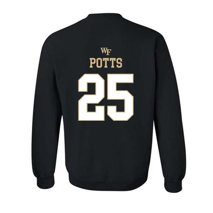 Wake Forest - NCAA Football : Eli Potts - Sports Shersey Crewneck Sweatshirt-1