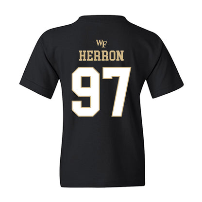 Wake Forest - NCAA Football : Matthew Herron - Sports Shersey Youth T-Shirt-1