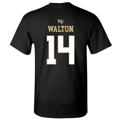 Wake Forest - NCAA Football : Tyler Walton - Sports Shersey T-Shirt-1