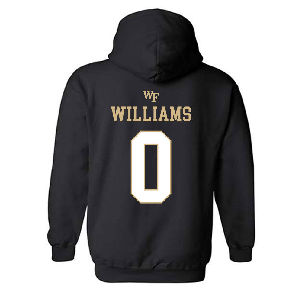 Wake Forest - NCAA Football : Eric Williams - Sports Shersey Hooded Sweatshirt-1