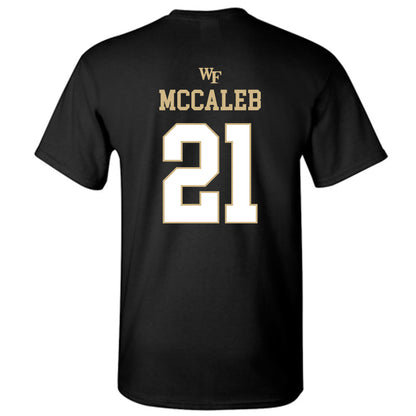 Wake Forest - NCAA Football : Kyndall McCaleb - Sports Shersey T-Shirt-1