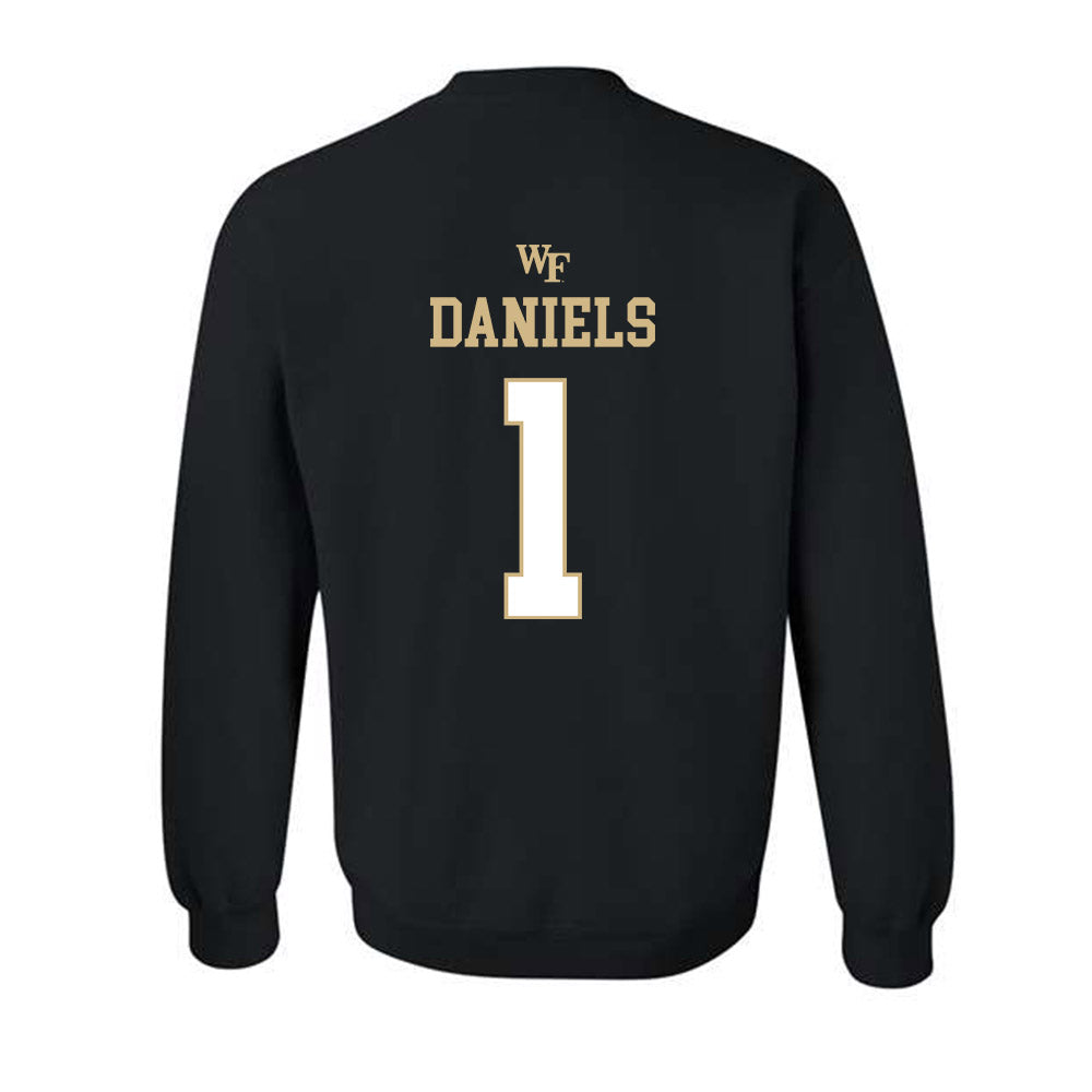Wake Forest - NCAA Football : Kahnen Daniels - Sports Shersey Crewneck Sweatshirt-1
