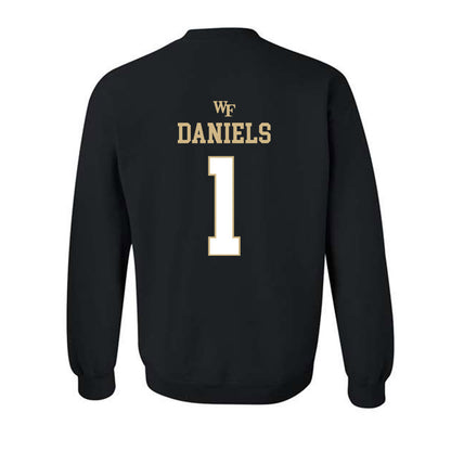 Wake Forest - NCAA Football : Kahnen Daniels - Sports Shersey Crewneck Sweatshirt-1