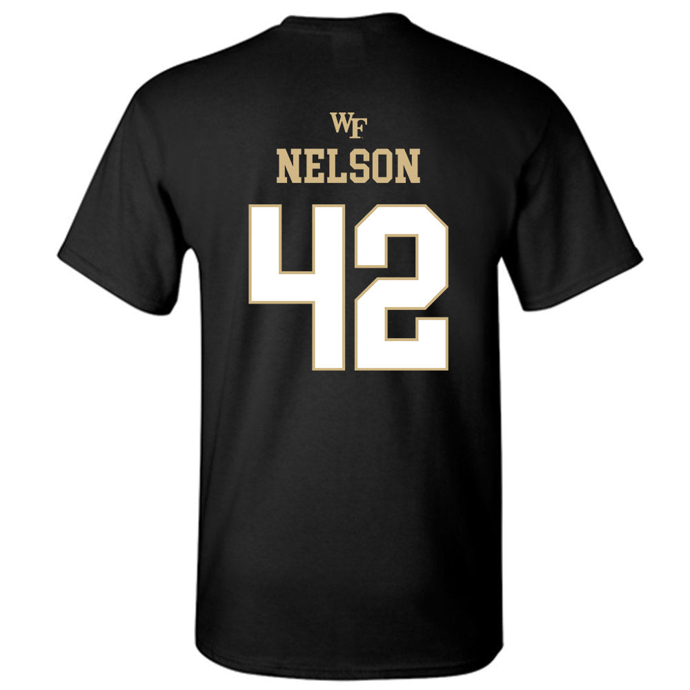 Wake Forest - NCAA Football : Isaac Nelson - Sports Shersey T-Shirt-1