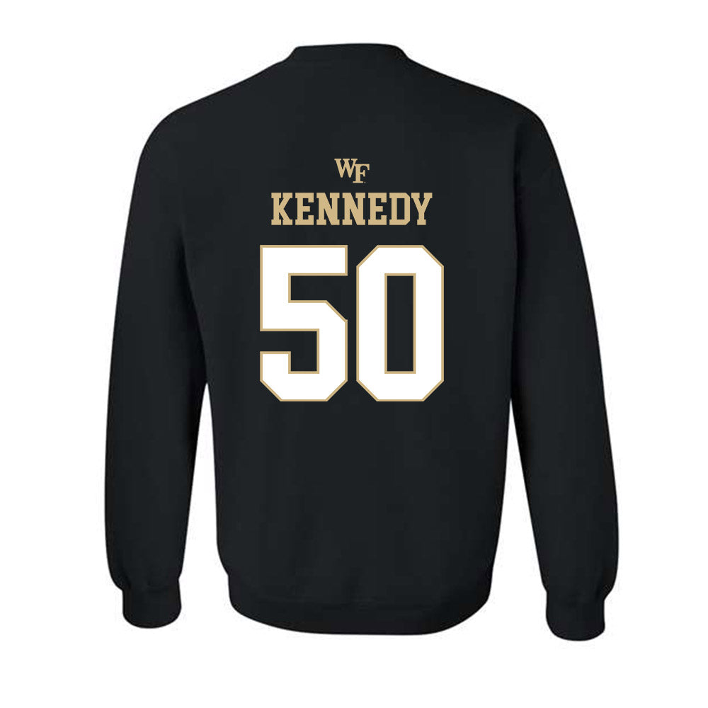 Wake Forest - NCAA Football : Ja'Marion Kennedy - Sports Shersey Crewneck Sweatshirt-1