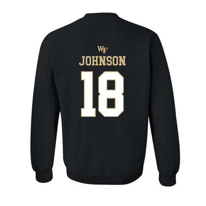 Wake Forest - NCAA Football : DJ Johnson - Sports Shersey Crewneck Sweatshirt-1