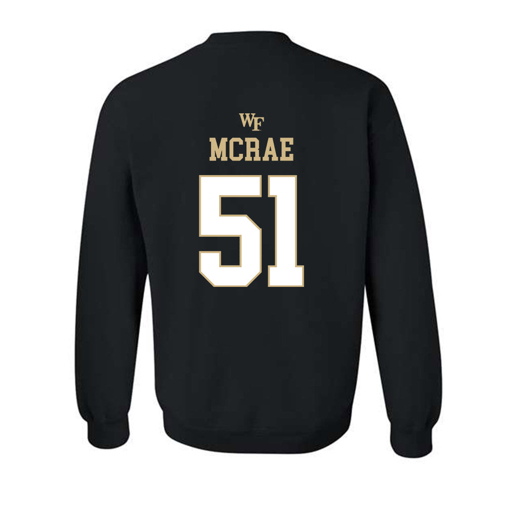 Wake Forest - NCAA Football : Devin McRae - Sports Shersey Crewneck Sweatshirt-1