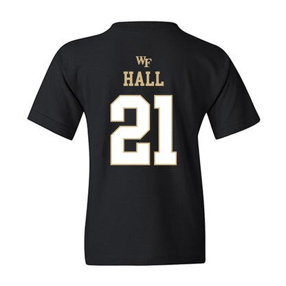 Wake Forest - NCAA Football : Aiden Hall - Sports Shersey Youth T-Shirt-1