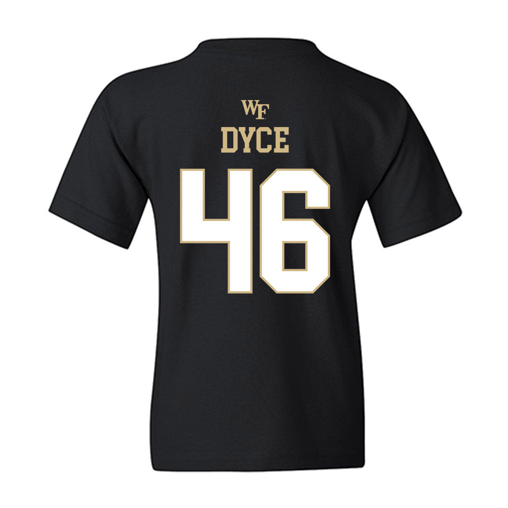 Wake Forest - NCAA Football : Deuce Dyce - Sports Shersey Youth T-Shirt-1