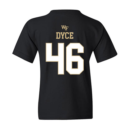 Wake Forest - NCAA Football : Deuce Dyce - Sports Shersey Youth T-Shirt-1