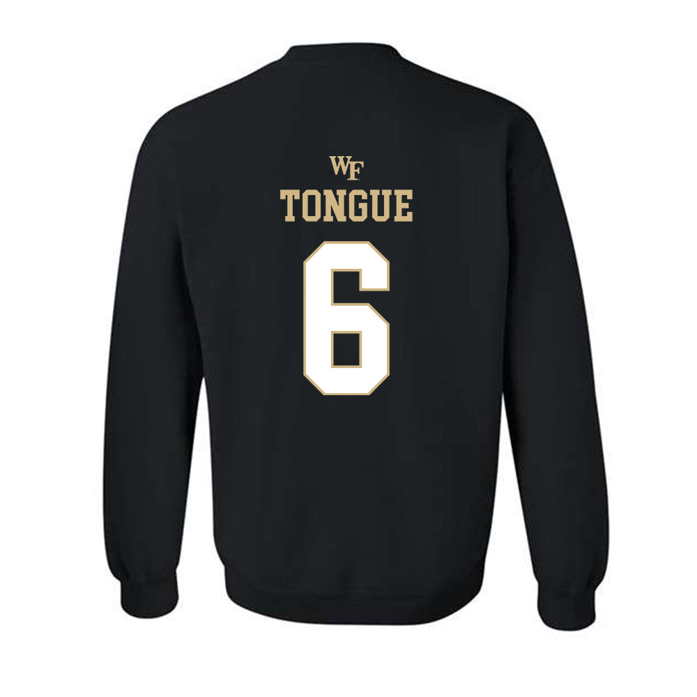 Wake Forest - NCAA Football : Rushaun Tongue - Sports Shersey Crewneck Sweatshirt-1
