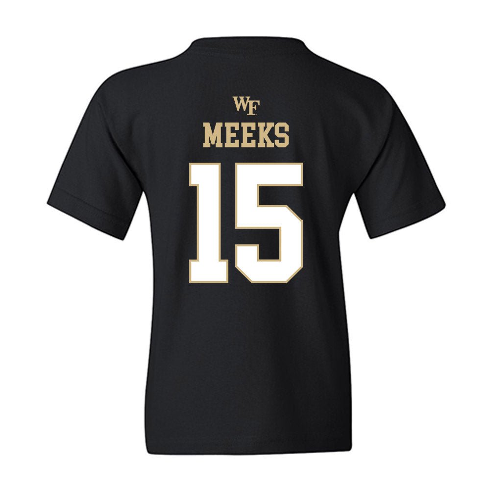 Wake Forest - NCAA Football : Antonio Meeks - Sports Shersey Youth T-Shirt-1