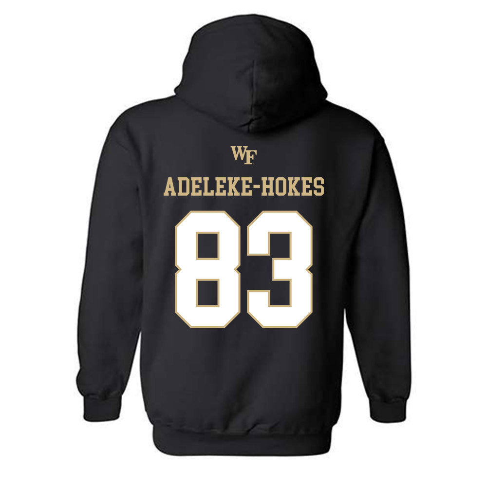 Wake Forest - NCAA Football : Kobe Adeleke-Hokes - Sports Shersey Hooded Sweatshirt-1