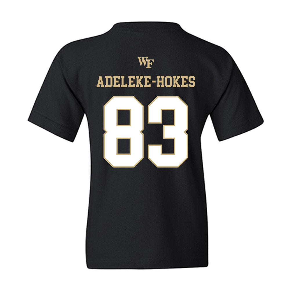 Wake Forest - NCAA Football : Kobe Adeleke-Hokes - Sports Shersey Youth T-Shirt-1