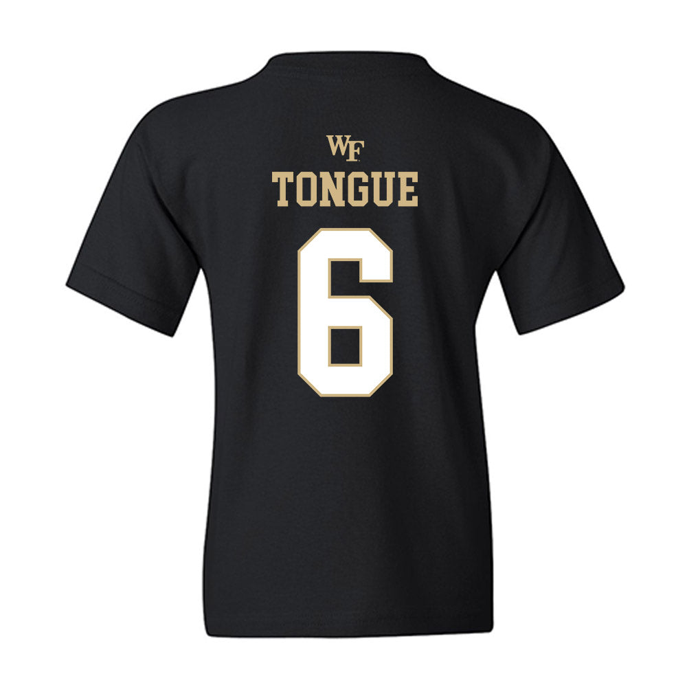 Wake Forest - NCAA Football : Rushaun Tongue - Sports Shersey Youth T-Shirt-1