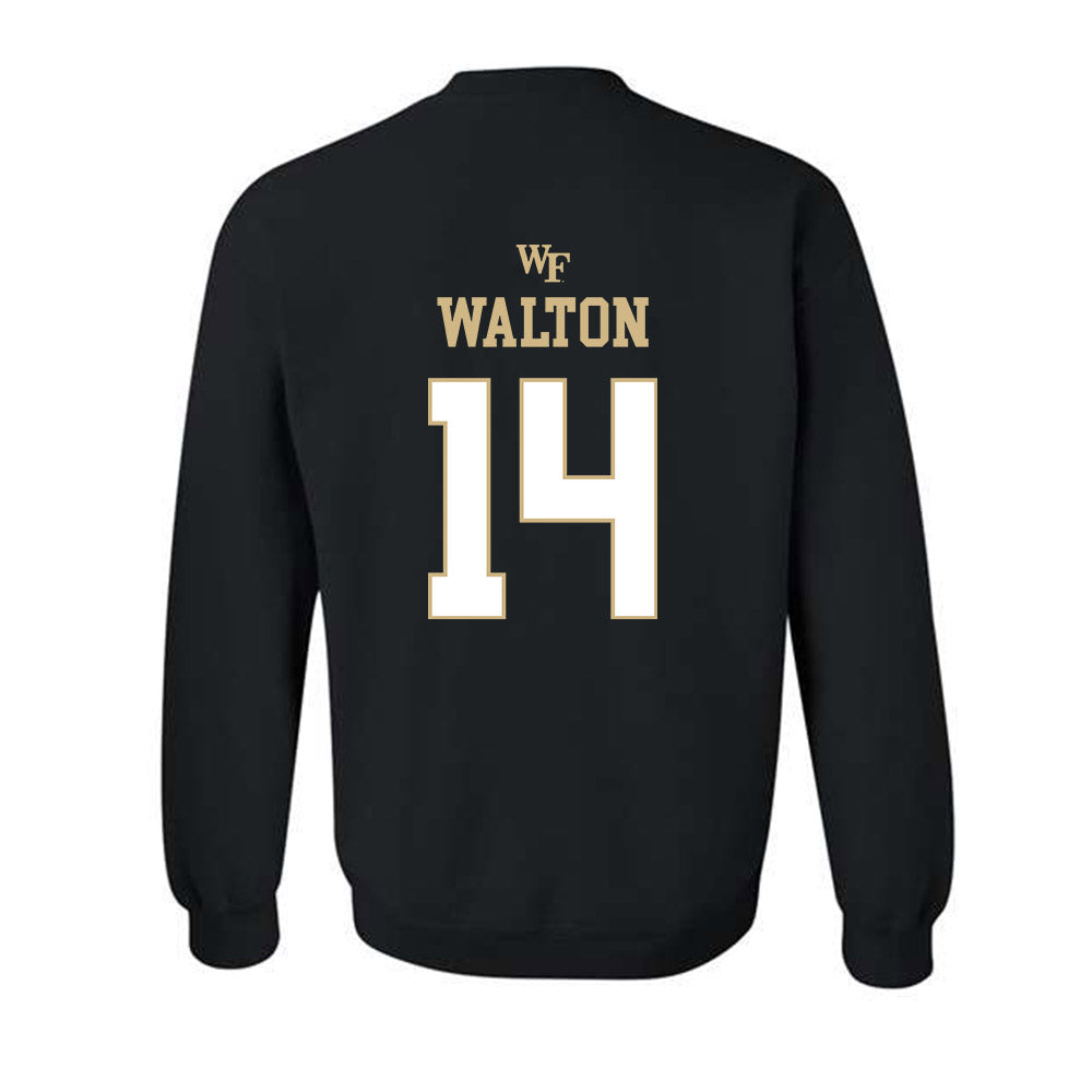 Wake Forest - NCAA Football : Tyler Walton - Sports Shersey Crewneck Sweatshirt-1