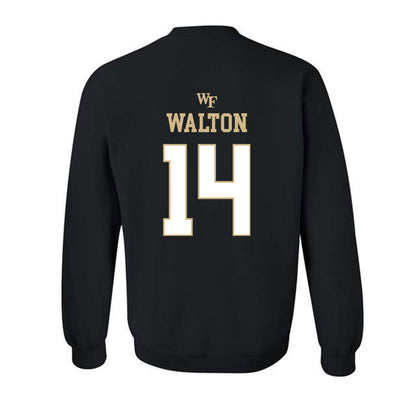 Wake Forest - NCAA Football : Tyler Walton - Sports Shersey Crewneck Sweatshirt-1