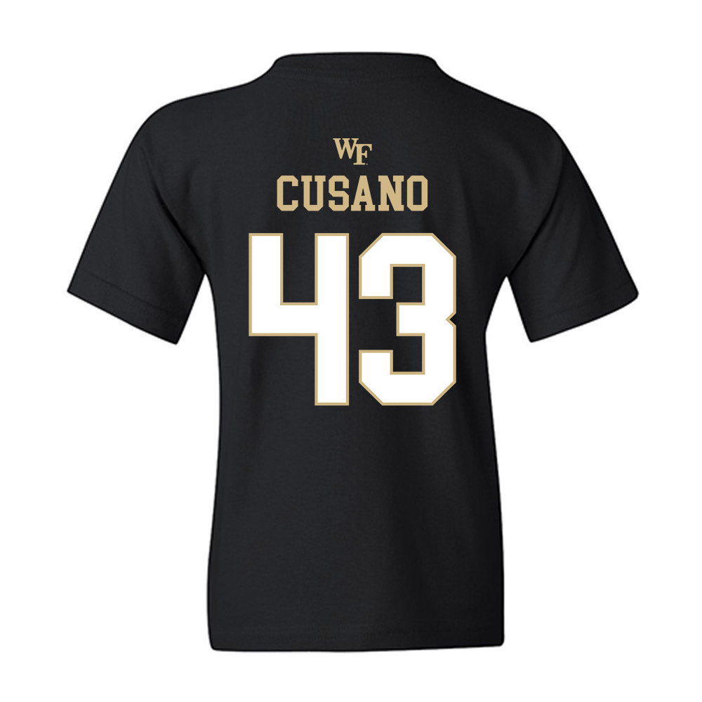Wake Forest - NCAA Football : Frank Cusano - Sports Shersey Youth T-Shirt-1